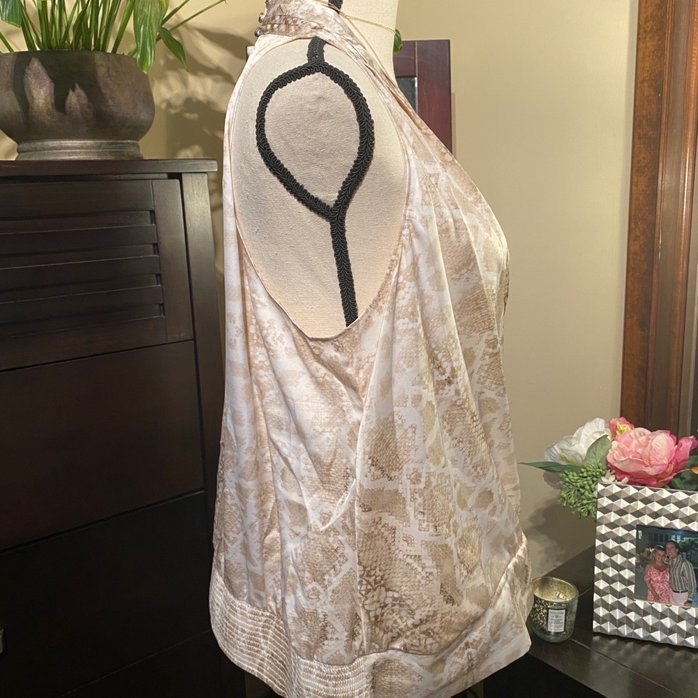 Whbm Halter Style Top W/ Snake Pattern - image 6